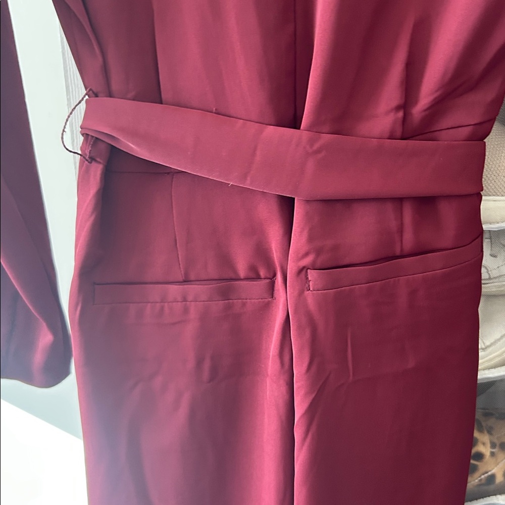 NWT Banana Republic Factory Crepe Deep V-Neck Jumpsuit - Picture 6 of 6